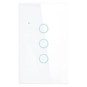Interruptor Inteligente Táctil Triple (3 Canales) Tuya WiFi + RF 433MHz